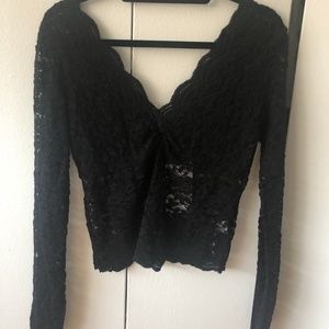 Lace Long Sleeve Top!